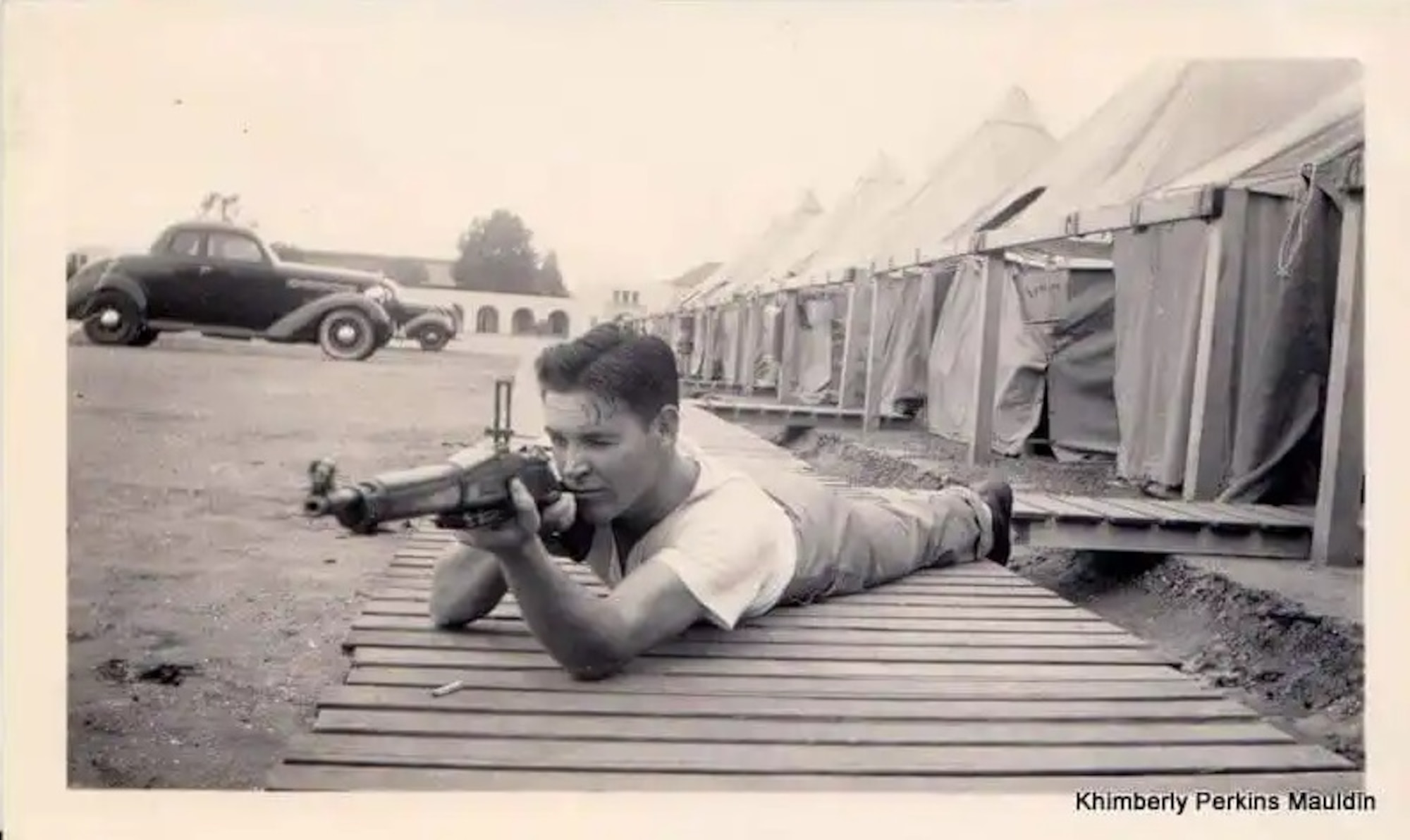 Corporal James L. Roberts, 2nd Battalion, 9th Marines, 3rd Division poses with his rifle.