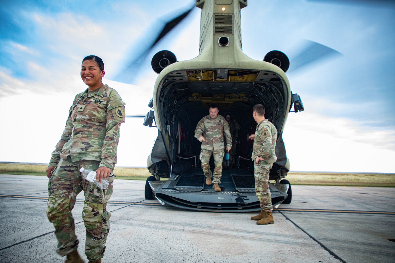 US Army South Soldiers make a soaring commitment by reenlisting over Guantanamo Bay
