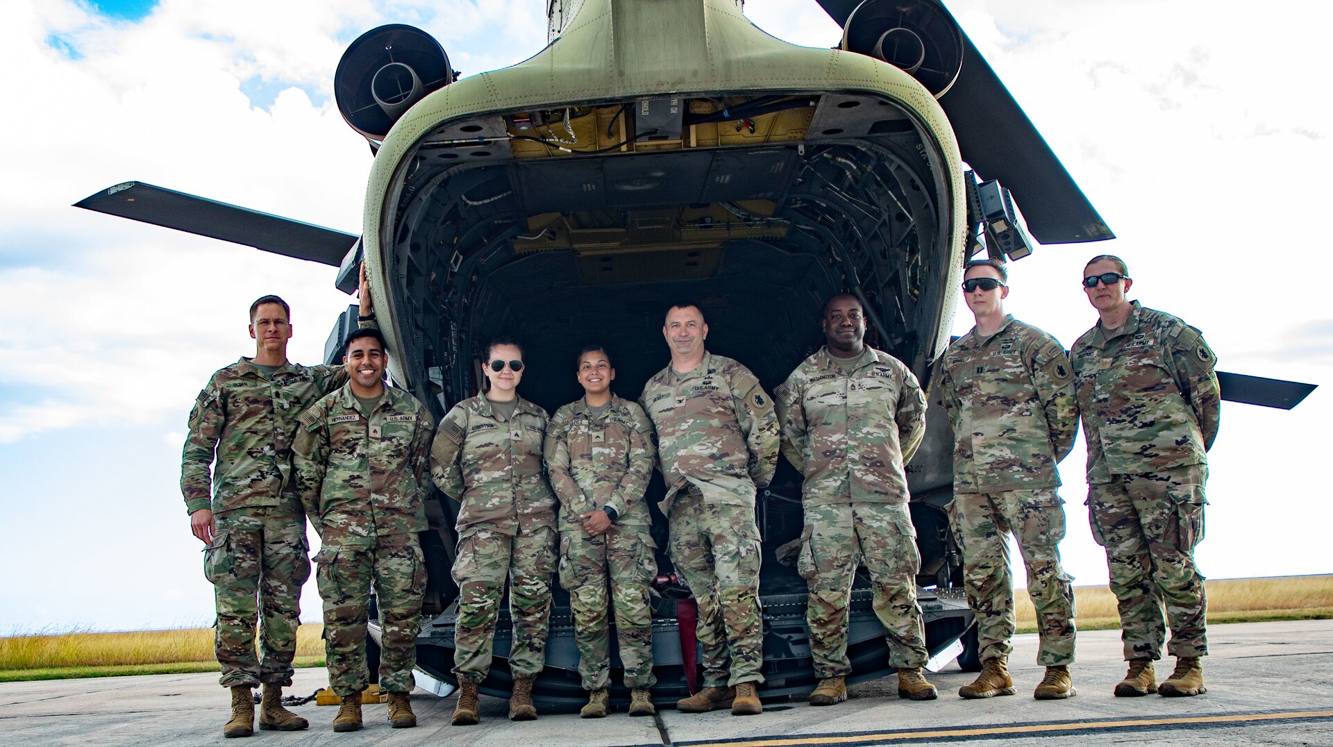 US Army South Soldiers make a soaring commitment by reenlisting over Guantanamo Bay