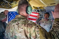 US Army South Soldiers make a soaring commitment by reenlisting over Guantanamo Bay