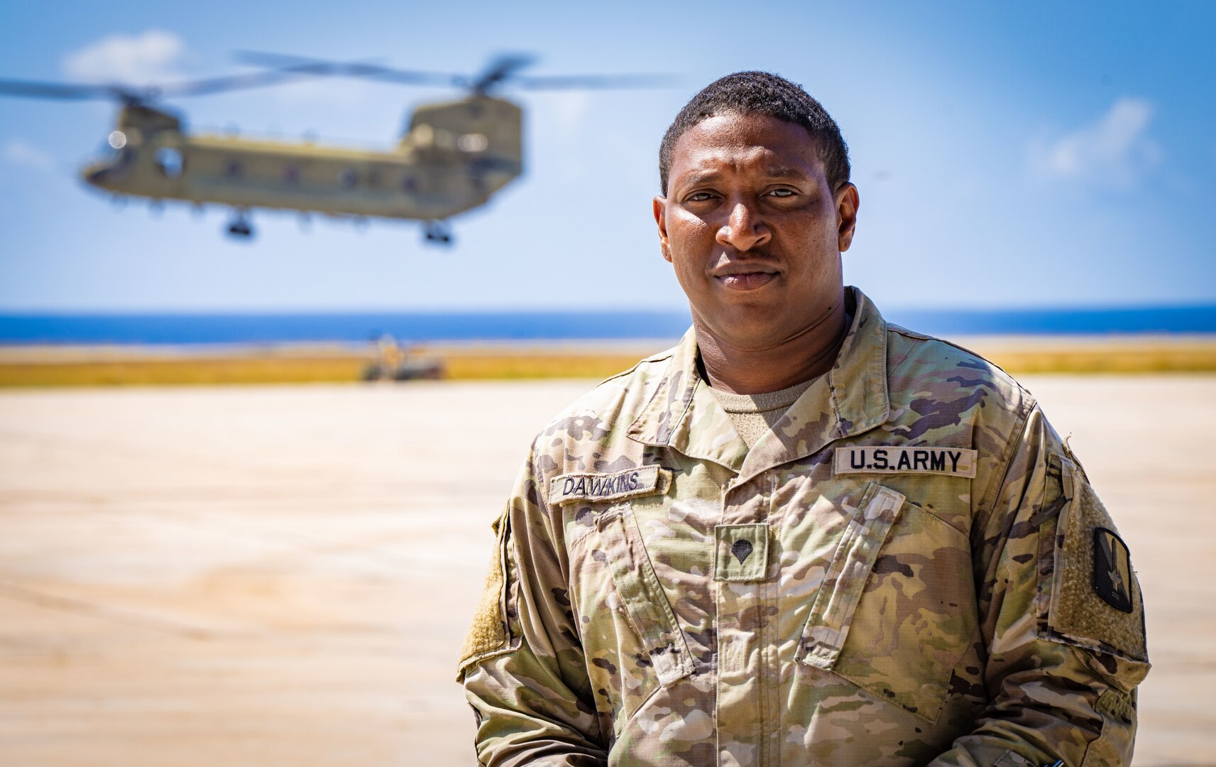 US Army South Soldiers make a soaring commitment by reenlisting over Guantanamo Bay