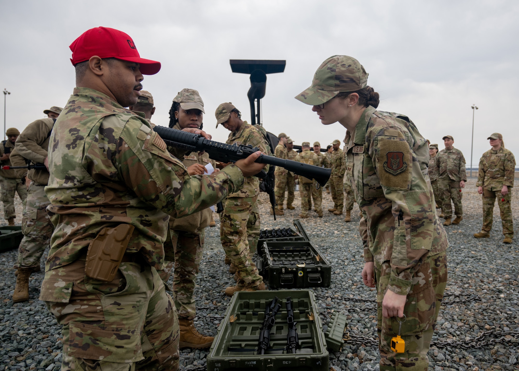 Airmen receive equipment