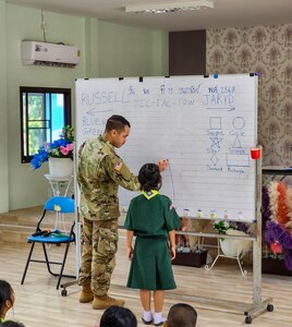 U.S. Army Reserve Soldiers engage in cultural exchange and education during Cobra Gold 25