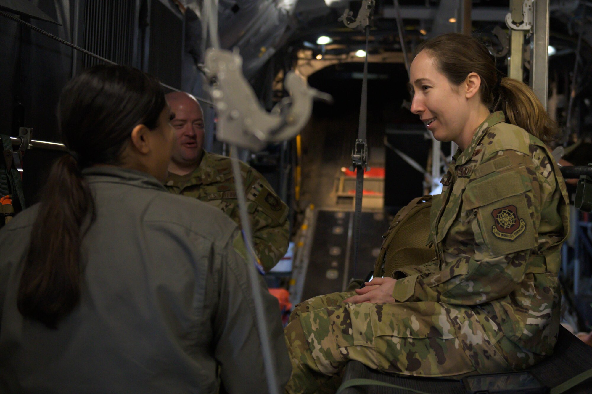 Airman practices communicating with live patient