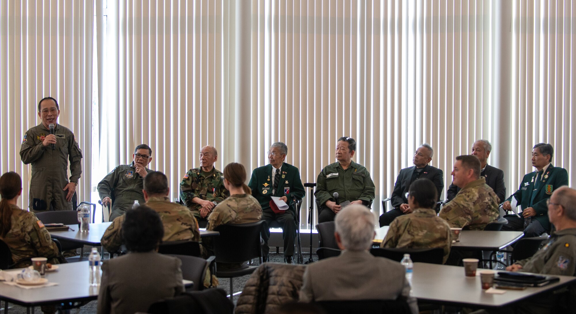 The 133rd Airlift Wing hosted the 50th-anniversary lunch for Vietnam veterans from the Southeast Asian Vietnam community in St. Paul, Minn., March 6, 2025.