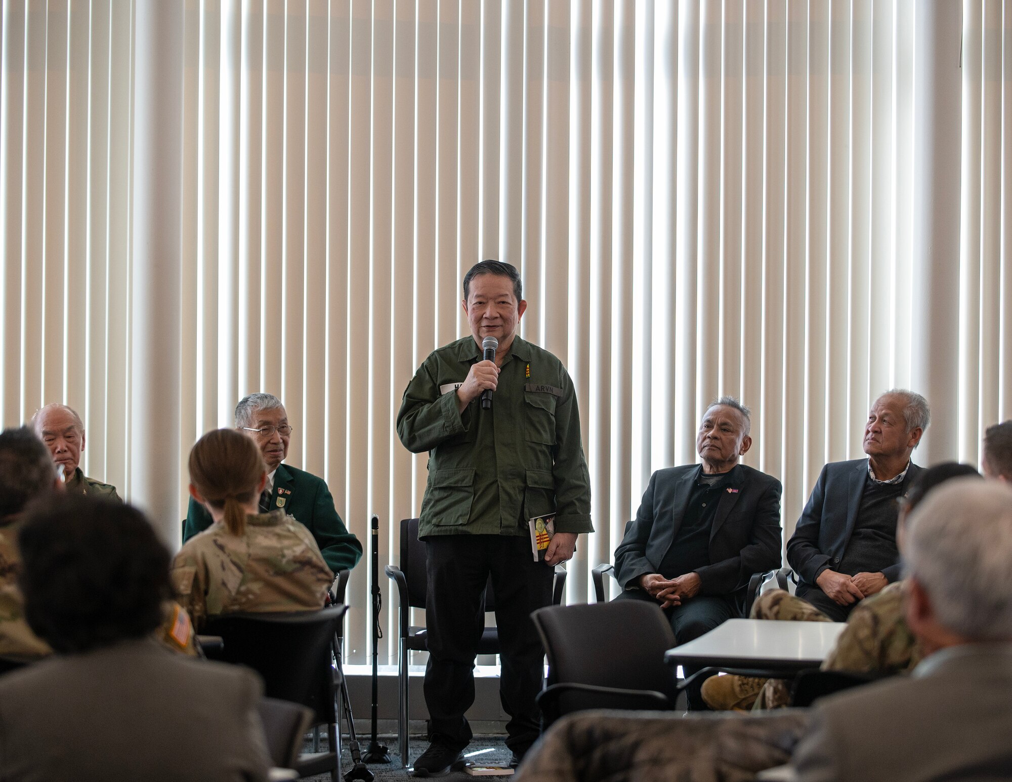 The 133rd Airlift Wing hosted the 50th-anniversary lunch for Vietnam veterans from the Southeast Asian Vietnam community in St. Paul, Minn., March 6, 2025.