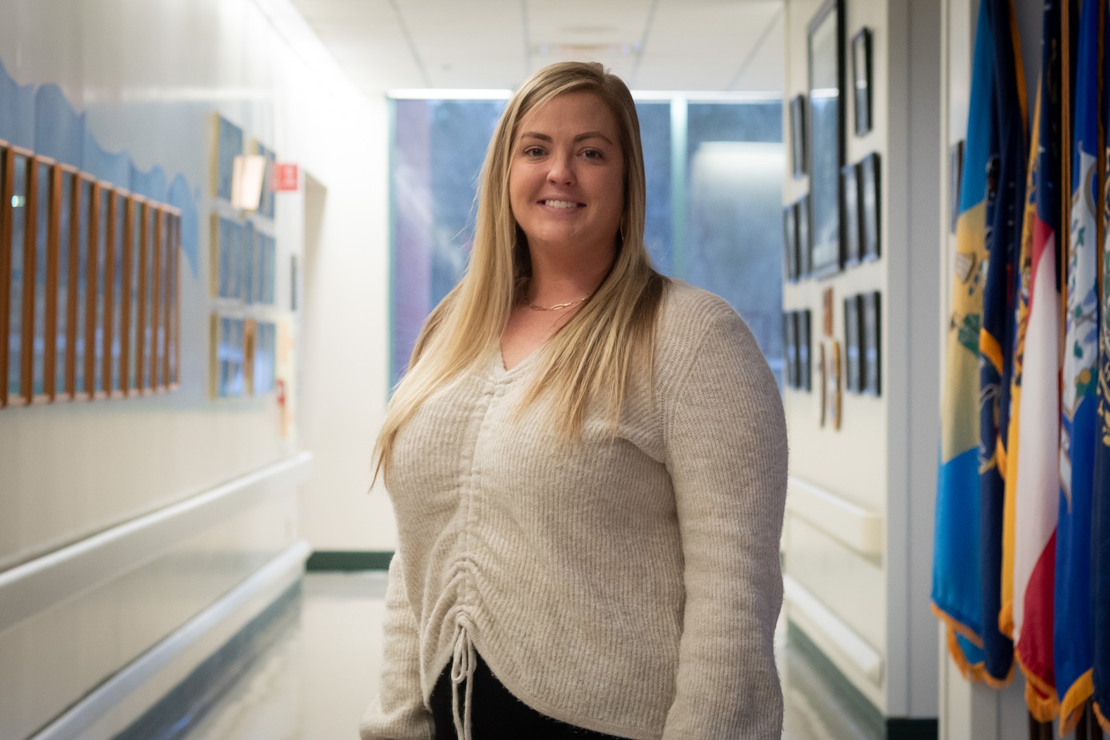 Ms. Brittney Perkins, a General Schedule Civilian, serves as the Patient Safety Manager aboard Naval Health Clinic Cherry Point.  Perkins collaborates with staff at the facility to ensure the delivery of high-quality care while proactively minimizing risks, errors and harm to patients.