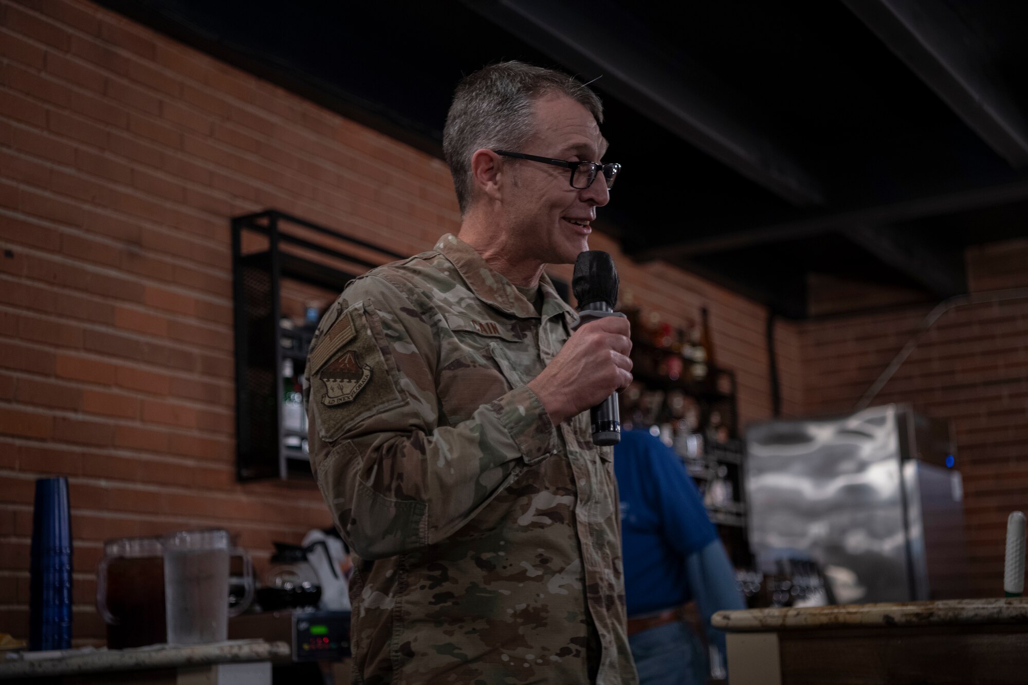 AFTC leadership engages with local veterans at Coffee4Vets event.