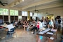 Members of the Waimea and West Kauai communities receive a briefing from the U.S. Army Corps of Engineers during a public scoping and informational meeting about the Waimea River Flood Control Project Modification Study March 6, 2025.