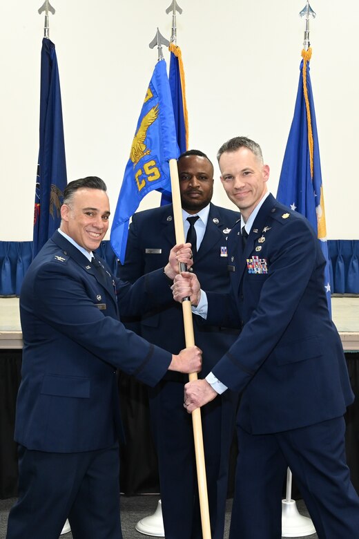 During a landmark event, the 111th Communication Flight was formally redesignated as the 111th Communication Squadron on March 1, 2025, at Biddle Air National Guard Base, Horsham, Pennsylvania. The change aims to strengthen capabilities and adjust to the growing need to stay mission-ready. (U.S. Air National Guard photo by Staff Sgt. Benjamin McMahon)