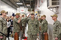 Rear Adm. Dan Lannamann relieved Rear Adm. William Greene as Commander, Navy Regional Maintenance Center (CNRMC) at Naval Station Norfolk, Virginia, during a ceremony presided over by Vice Adm. James P. Downey, commander, Naval Sea Systems Command (NAVSEA), March 12.