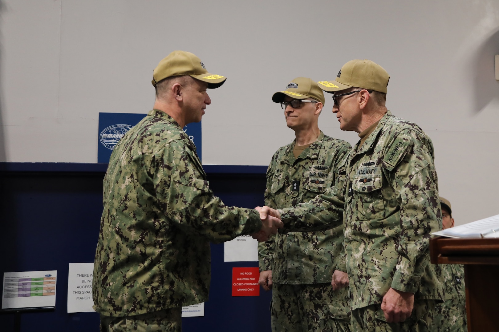 Rear Adm. Dan Lannamann relieved Rear Adm. William Greene as Commander, Navy Regional Maintenance Center (CNRMC) at Naval Station Norfolk, Virginia, during a ceremony presided over by Vice Adm. James P. Downey, commander, Naval Sea Systems Command (NAVSEA), March 12.