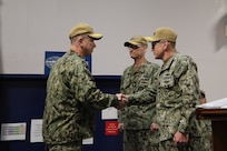 Rear Adm. Dan Lannamann relieved Rear Adm. William Greene as Commander, Navy Regional Maintenance Center (CNRMC) at Naval Station Norfolk, Virginia, during a ceremony presided over by Vice Adm. James P. Downey, commander, Naval Sea Systems Command (NAVSEA), March 12.