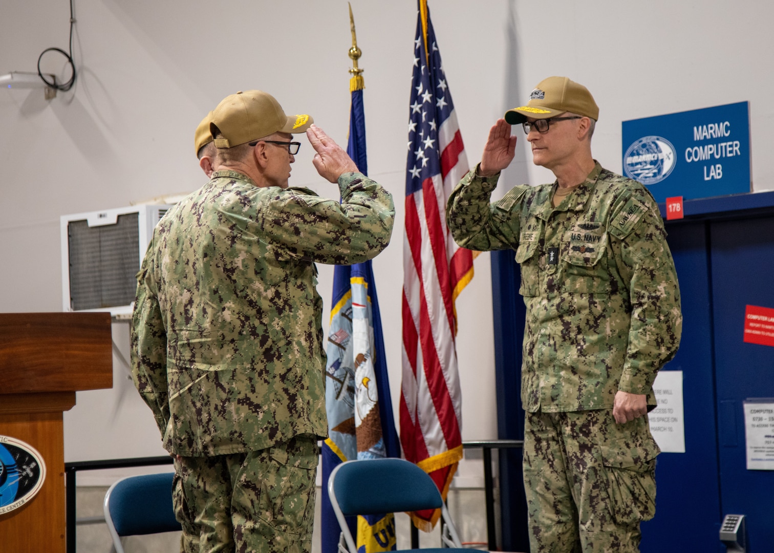Rear Adm. Dan Lannamann relieved Rear Adm. William Greene as Commander, Navy Regional Maintenance Center (CNRMC) at Naval Station Norfolk, Virginia