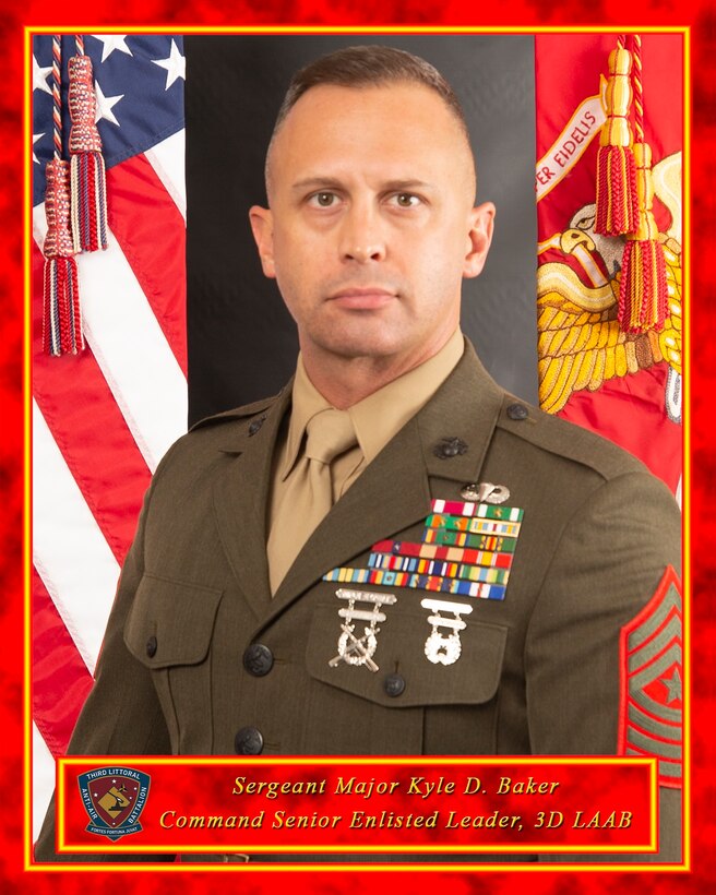 Sgt Maj Kyle Baker command board photo