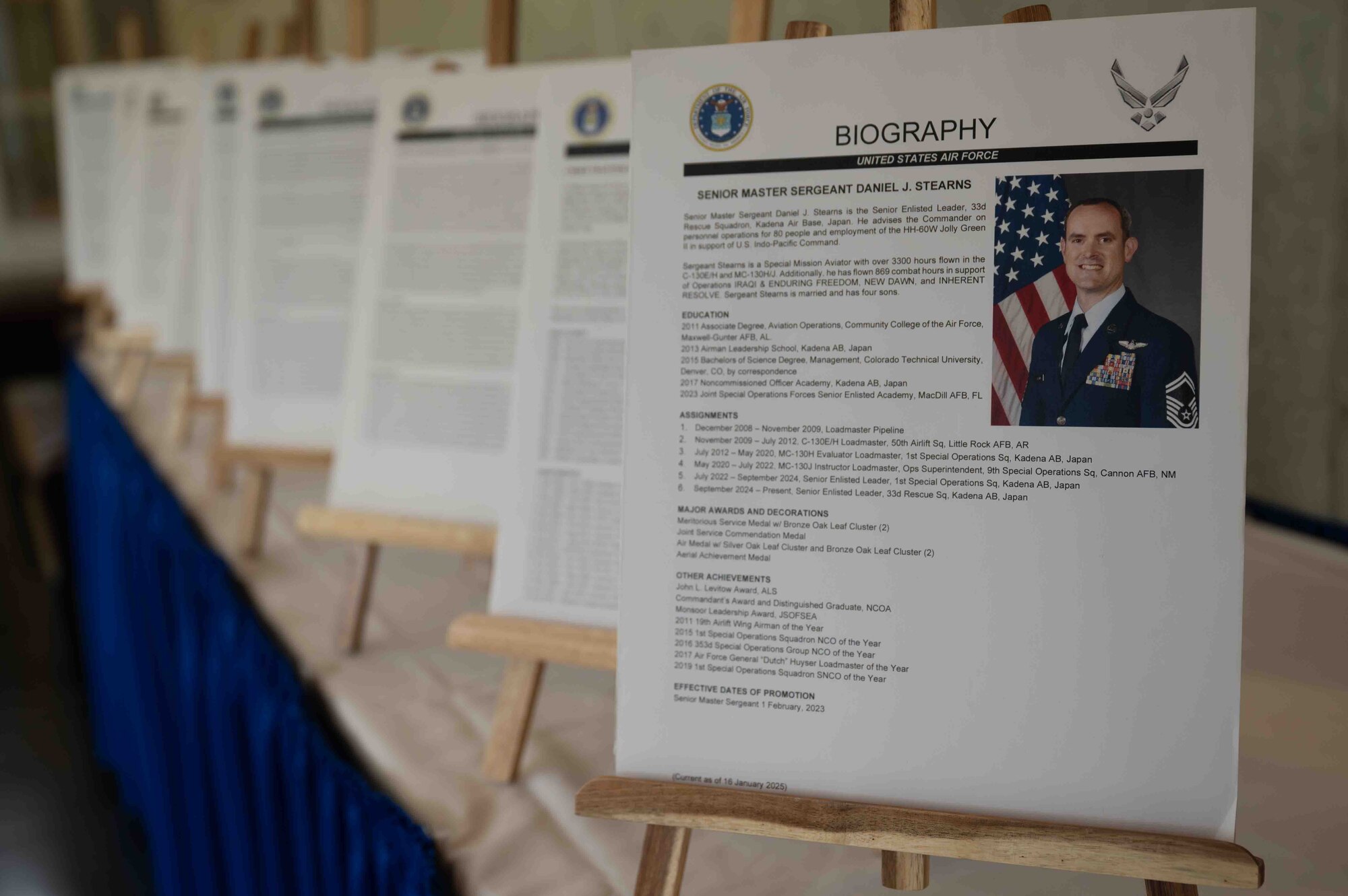Biographies of 18th Wing leaders whoa achieved the rank of Chief Master Sergeant