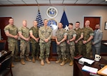 250310-N-DB801-2009

NAVAL STATION MAYPORT, Fla.  (Mar. 10, 2025) – Rear Adm. Carlos Sardiello, commander, U.S. Naval Forces Southern Command/U.S. 4th Fleet, welcomes Brig. Gen. Omar Randall, U.S. Marine Corps Forces, South deputy commander to U.S. 4th Fleet Headquarters onboard Naval Station Mayport. The two leaders discussed exercise Integrated Advance 2025, where Sailors and Marines are serving together for the Joint Force Maritime Component Commander (JFMCC), working through a contingency scenario in the USSOUTHCOM Area of Responsibility (AOR) to validate warfighting functions and clarify phase transitions at the operational level of war. U.S. Naval Forces Southern Command/U.S. 4th Fleet is the trusted maritime partner for Caribbean, Central and South America maritime forces leading to improved unity, security and stability. (U.S. Navy photo by Mass Communication Specialist 1st Class Steven Khor/Released)