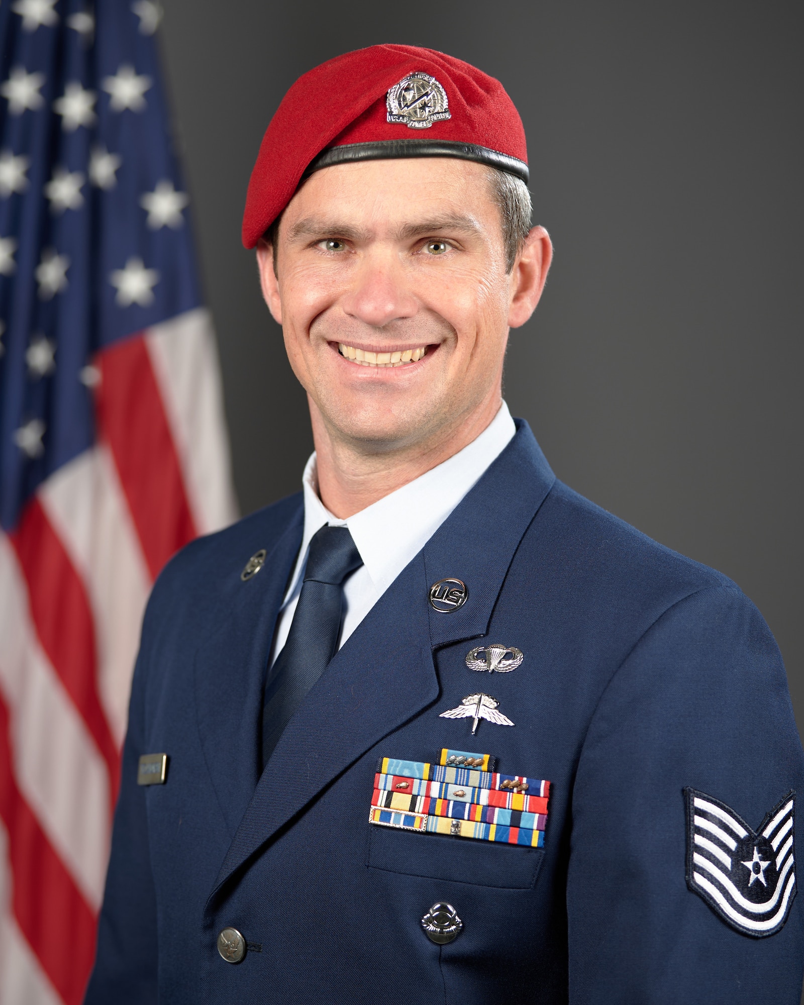 Tech. Sgt. Philip Trojanowski, a combat control craftsman assigned to the 123rd Special Tactics Squadron, is the Kentucky Air National Guard’s Non-Commissioned Officer of the Year for 2024. His role is to act as a one-man attachment to other special forces teams. He is trained in a wide range of skills including scuba, parachuting and snowmobiling, as well as being an FAA-certified air traffic controller in order to establish air control and provide combat support on missions all over the globe. (U.S. Air National Guard photo by Phil Speck)