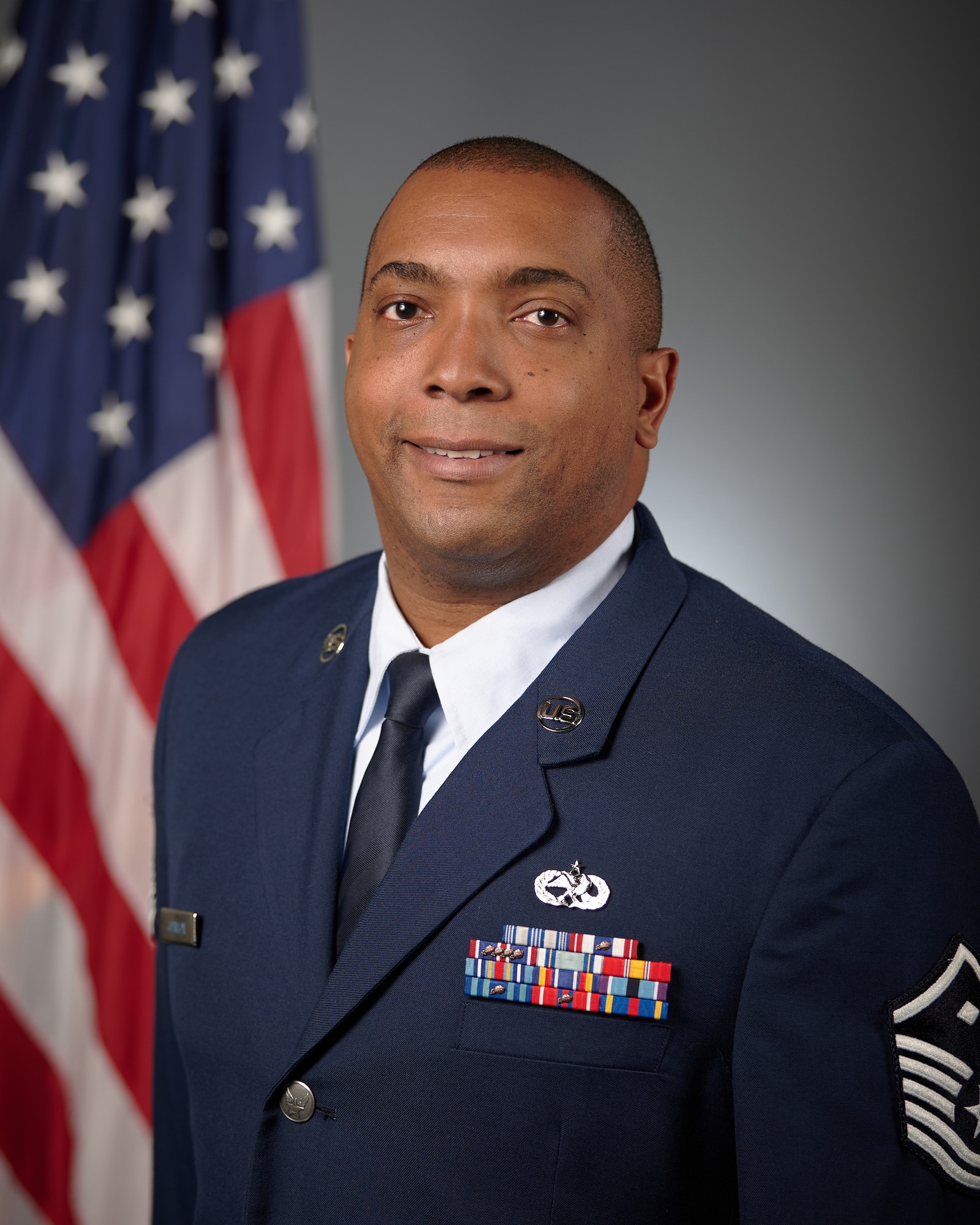 Master Sgt. Jamarrel Johnson, first sergeant for the 123rd Maintenance Squadron, is the Kentucky Air National Guard’s First Sergeant of the Year for 2024. Johnson advises maintenance squadron commanders on the readiness, health and morale of their Airmen, ensuring quality of life to maintain a mission-ready force. (U.S. Air National Guard photo by Phil Speck)