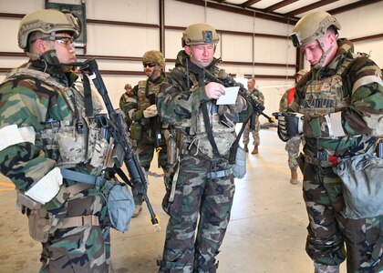 The 188th Wing participated in a combat readiness inspection exercise from Feb. 27 to March 2, 2025, at Ebbing Air National Guard Base, Arkansas. Multiple personnel from the 188th Security Forces Squadron and the 188th Civil Engineer Squadron headed into the field on Day 2 of the exercise.