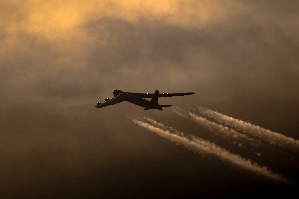 B-52 flying