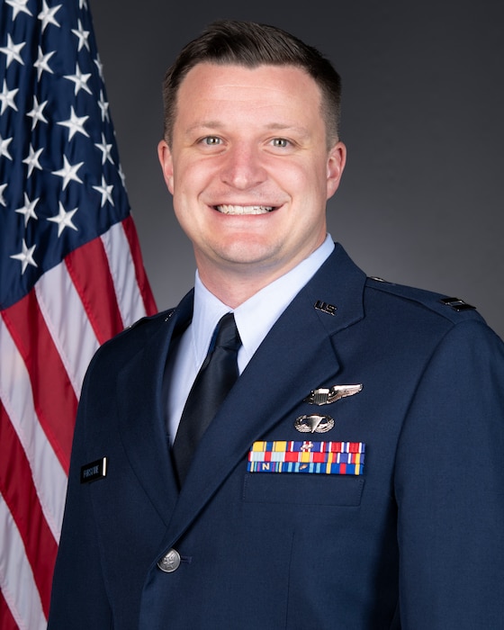 Official Photo of Captain Nicholas Forsythe, winner of the Aircrew Flight Equipment Officer of the Year.