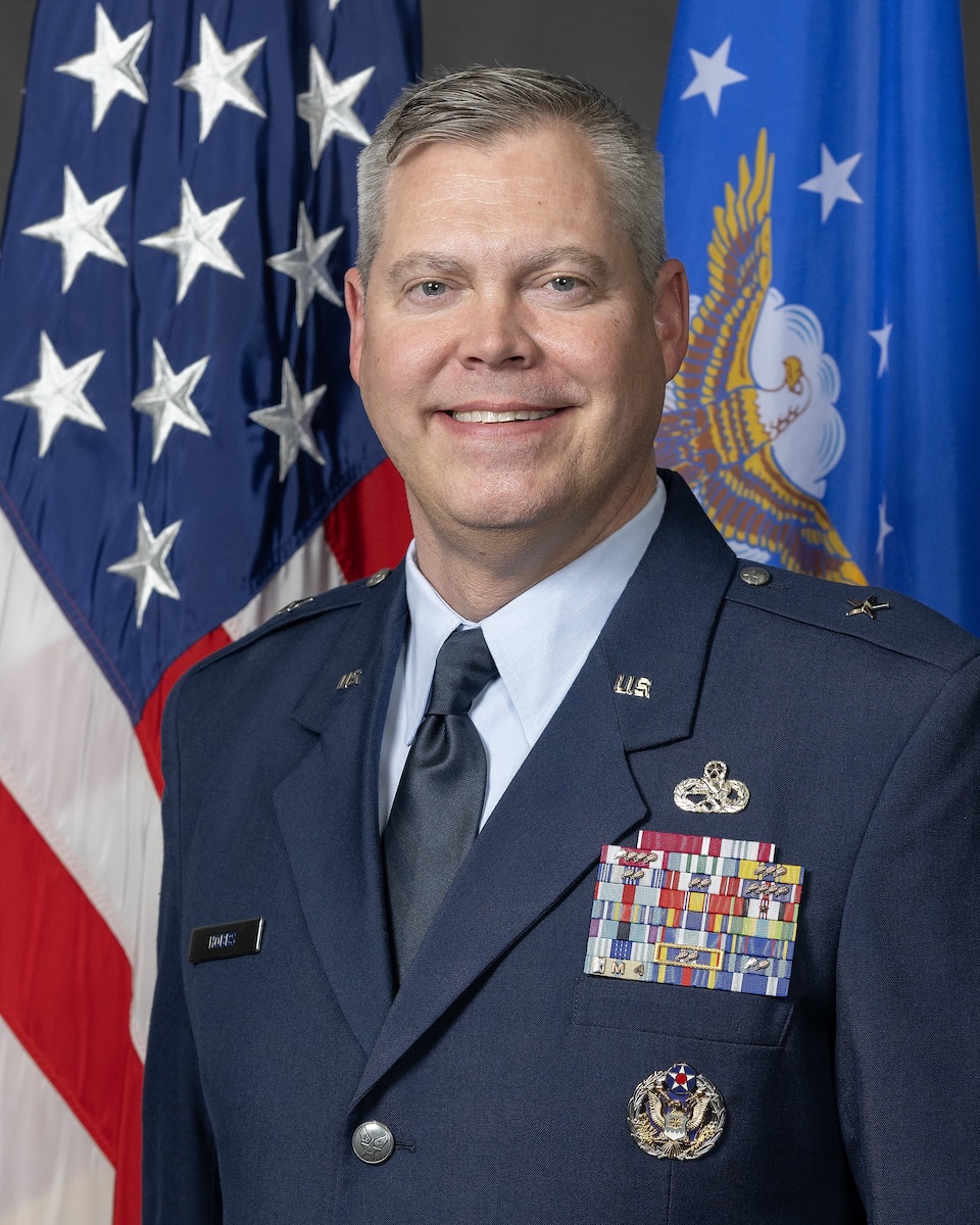 Man in Air Force Service Uniform