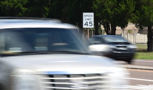 Car travel on U.S. Highway 98, June 28, 2018. Hurlburt Field officials met with Florida state legislators to discuss and advocate for solutions to traffic congestion on the highway.