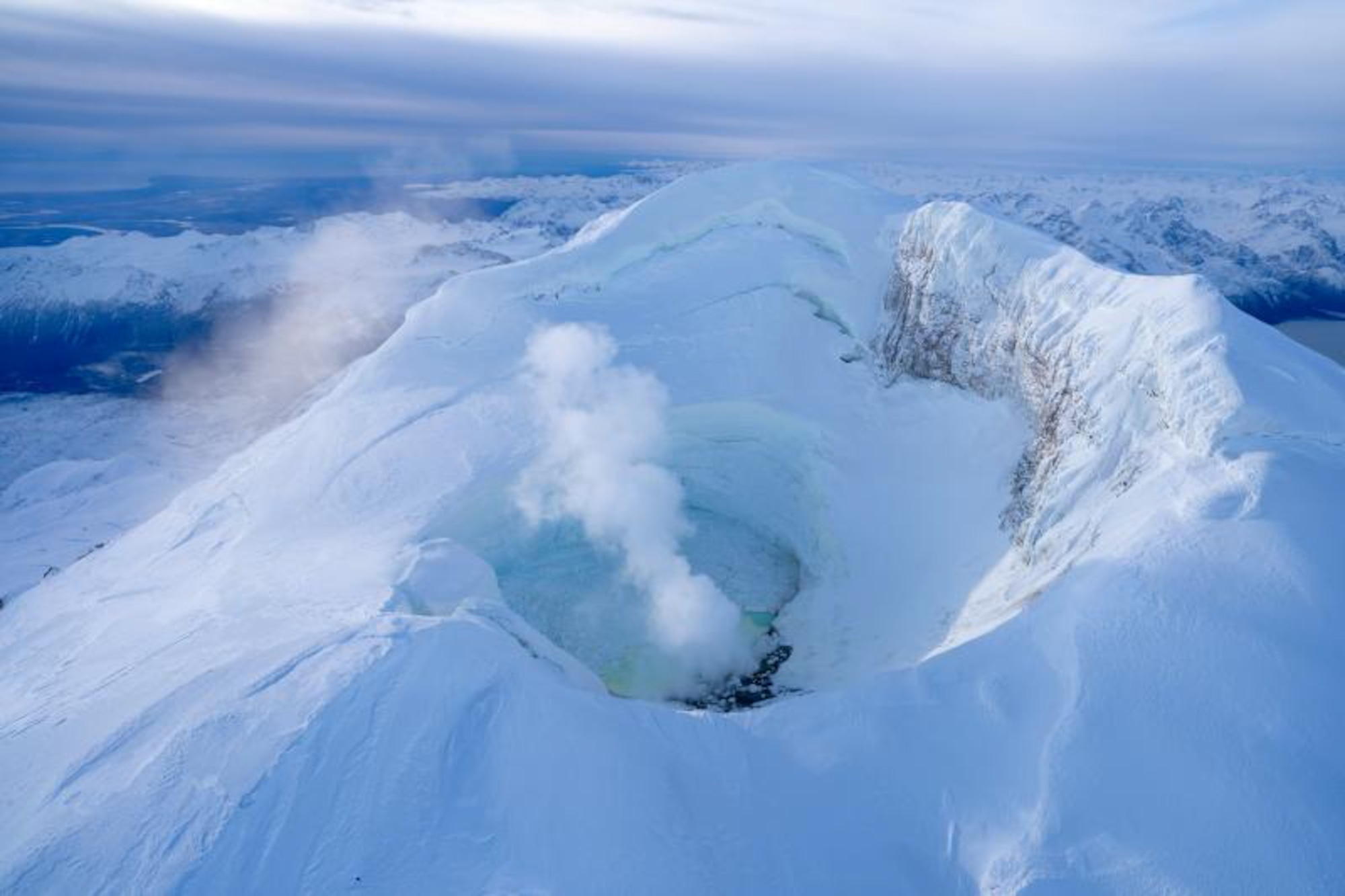 During recent overflights, the Alaska Volcano Observatory measured significantly elevated volcanic gas emissions from Mount Spurr. The increase in gas emissions confirms that new magma has intruded into the Earth's crust beneath the volcano and indicates that an eruption is likely, but not certain, to occur within the next few weeks or months.