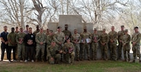 Participants from the 2025 K9 Competition line up for a photo
