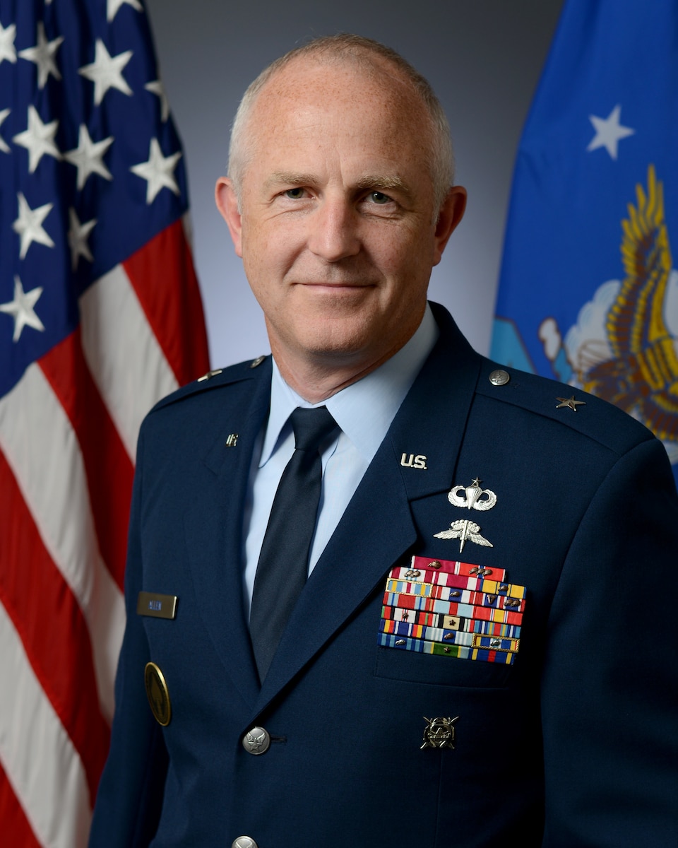 This is the official portrait of Brig. Gen. Matthew S. Allen.