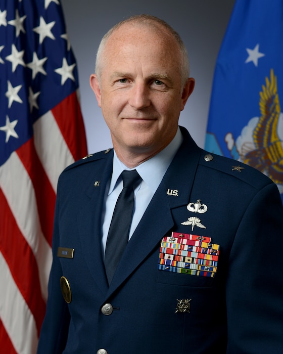 This is the official portrait of Brig. Gen. Matthew S. Allen.