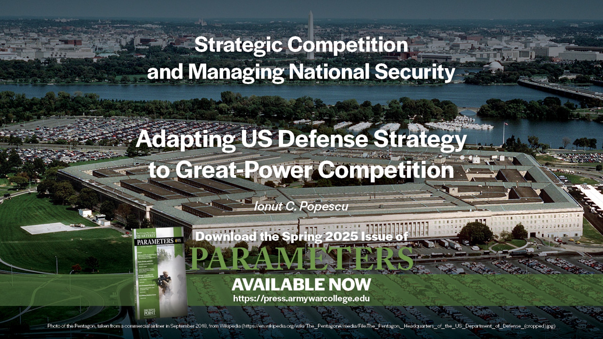 Adapting US Defense Strategy to Great-Power Competition | Ionut C. Popescu