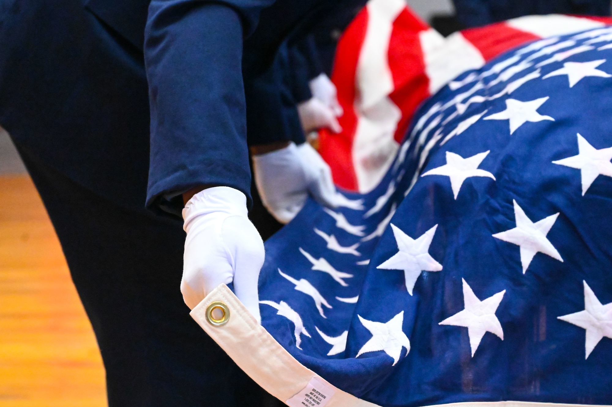 The 90 MW Base Honor Guard is tasked with honoring past and present service members by providing military funeral honors to veterans, retirees and fallen active-duty members across 9,500 square miles in Wyoming, Colorado and Nebraska. When not performing this mission, they also post or present the colors, being American and Air Force flags, at official military events such as retirements, promotions or changes of command. (U.S. Air Force photo by Airman 1st Class Mattison Cole)