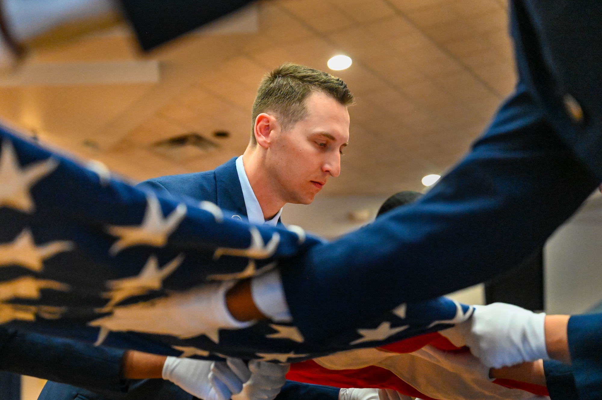 The 90 MW Base Honor Guard is tasked with honoring past and present service members by providing military funeral honors to veterans, retirees and fallen active-duty members across 9,500 square miles in Wyoming, Colorado and Nebraska. When not performing this mission, they also post or present the colors, being American and Air Force flags, at official military events such as retirements, promotions or changes of command. (U.S. Air Force photo by Airman 1st Class Mattison Cole)