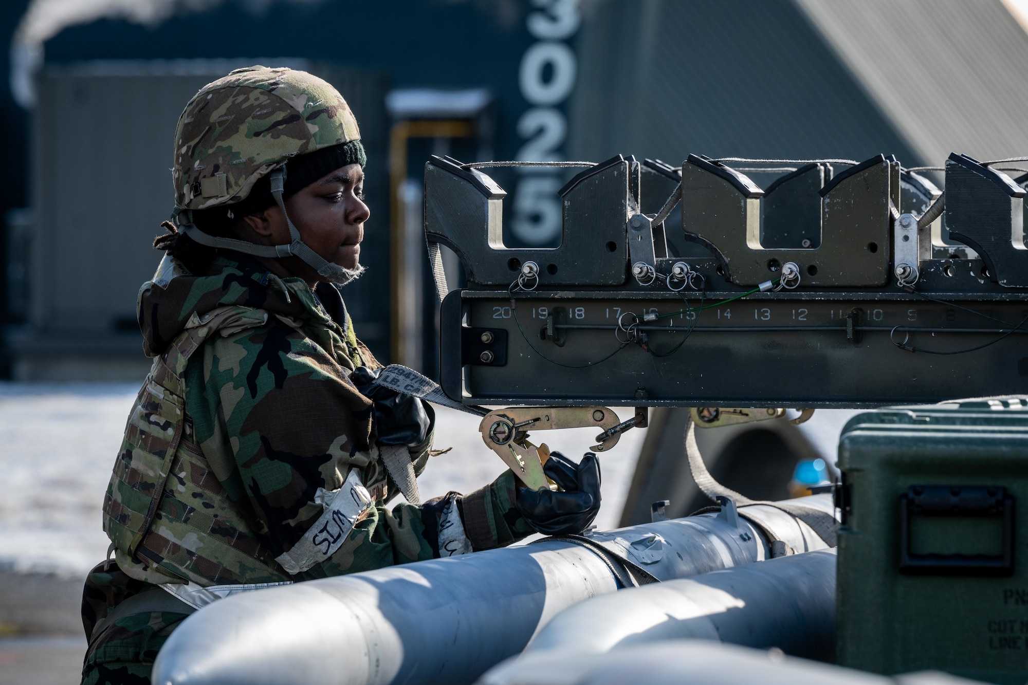 Airman secures ammunition