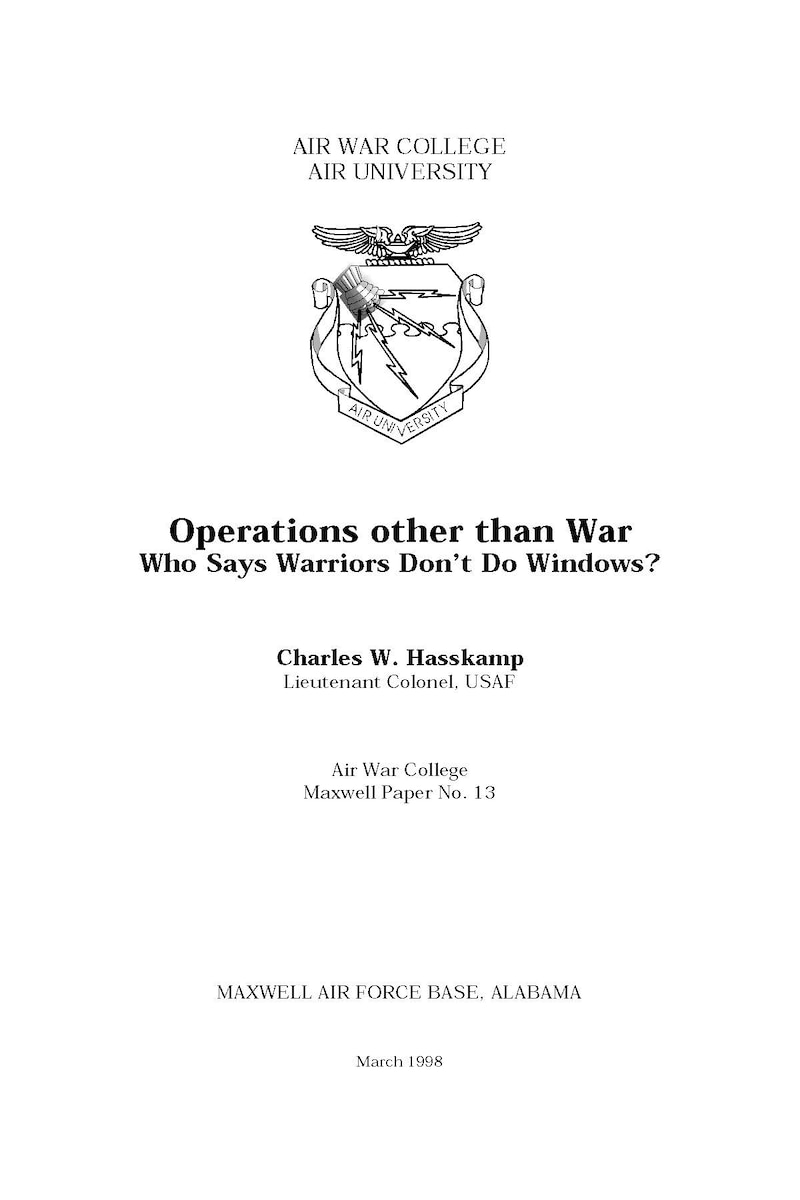 AUP, Air University Press, Air University, Maxwell Paper,