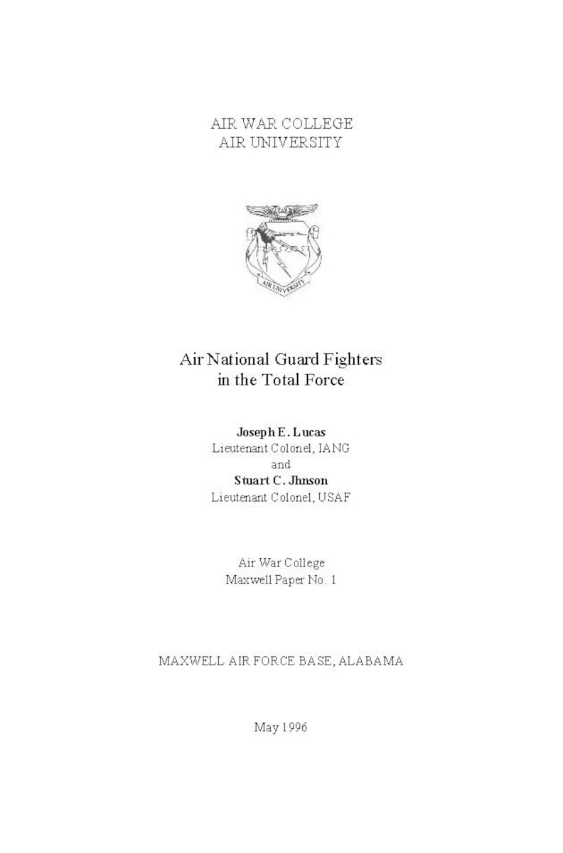 AUP, Air University Press, Air University, Maxwell Paper,