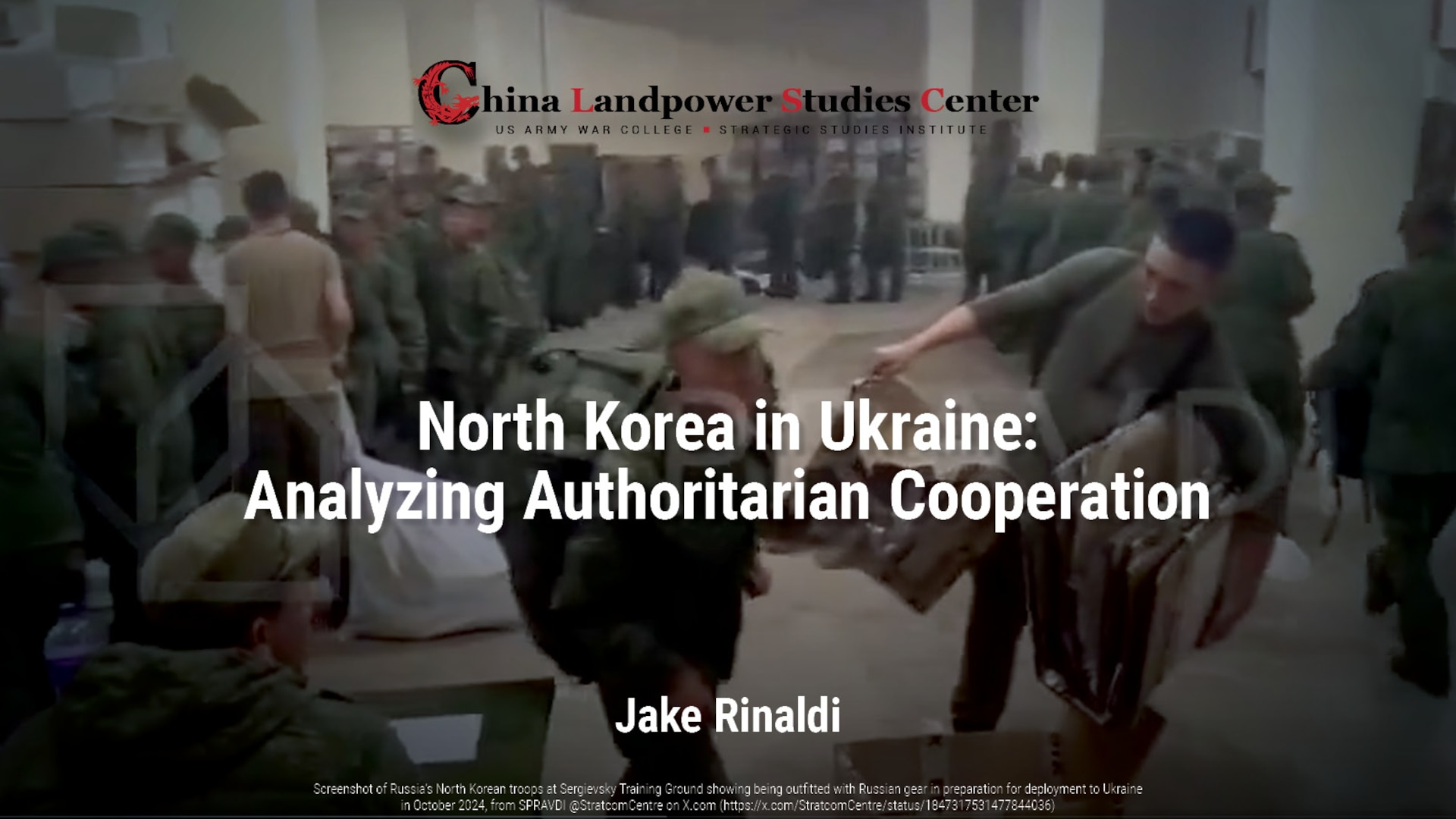 North Korea in Ukraine: Analyzing Authoritarian Cooperation
Jake Rinaldi