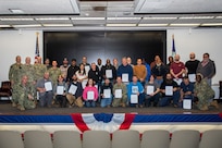 Norfolk Naval Shipyard (NNSY) Commander Captain Jip Mosman recognized members of the NAVFAC Public Works Department (PWD) March 10 for providing exemplary support in recovery operations following the February 19, 2025 snowstorm at NNSY and Naval Support Activity—Portsmouth Virginia (NSA-PV).