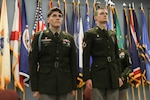 Pfc. Nicholas Warren and Sgt. Ivo Garner are named the Virginia Army National Guard’s Soldier and Noncommissioned Officer of the Year during a ceremony following the VaARNG Best Warrior Competition March 16, 2025, at Fort Barfoot, Virginia. Warren, assigned to the Rocky Mount-based 229th Chemical Company, 1030th Transportation Battalion, 329th Regional Support Group, and Garner, assigned to the Lynchburg-based Headquarters and Headquarters Company, 1st Battalion, 116th Infantry Regiment, 116th Infantry Brigade Combat Team, will represent Virginia at the Region II BWC later this year. Warren and Garner outlasted their competition over four days of events designed to test their Soldier skills, strength, endurance, marksmanship and knowledge. More photos from the event can be found at https://vngpao.info/ywy9vzfc.
