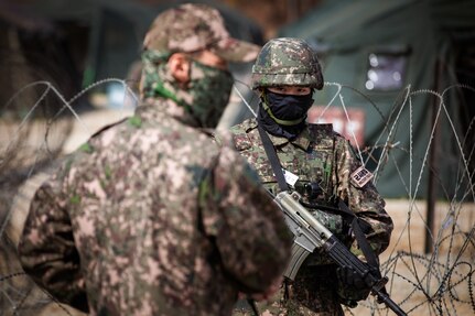 U.S. Army military police conduct theater-level detainee operations training in South Korea