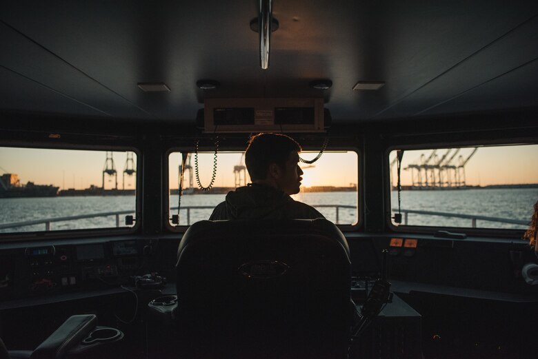 Man inside of boat