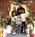 Pfc Lisier, her husband and three children pose for the camera during the holidays