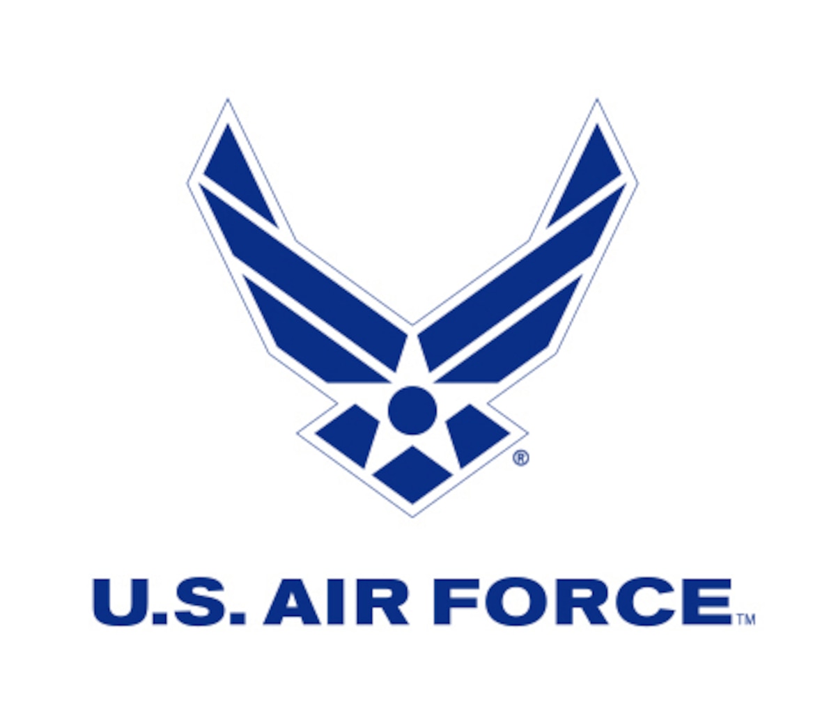 The Air Force Symbol is a registered trademark. Use of this logo by any non-Federal entity must receive permission from the Air Force Branding and Trademark Licensing Office at licensing@us.af.mil.

Non-Federal entities wishing to use the Air Force Symbol should reference the DoD Guide on the use of Government marks. The link to the guide can be found at http://www.defense.gov/Media/Trademarks. 

Those with a valid CAC may download high-resolution versions of the Symbol from the Air Force Portal. The link to the graphics is located under the “Library and Resources” tab. Guidance on the proper use and display of the Symbol can be found in AFI35-114.