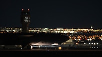 A U.S. Air Force B-52H Stratofortress assigned to the 23rd Bomb Squadron taxis on the flightline during Red Flag 25-2 at Nellis Air Force Base, Nevada, March 11, 2025. Exercises such as Red Flag deter potential adversaries by demonstrating the ability to deploy long range strike forces and deliver decisive effects. (U.S. Air Force photo by Senior Airman Kyle Wilson)