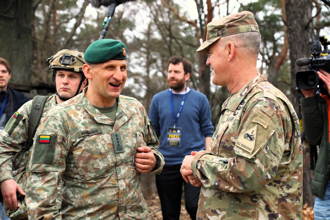 Chief of Defense of Lithuania, discusses operations at Allied Spirit '25