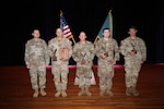 The Alabama National Guard won the overall team championship at the 2025 U.S. Army Small Arms Championships at Fort Benning, Georgia March 9-15, 2025. Team members (second from left to right): Sgt. Maj. Stephen Murchison (captain), Master Sgt. Joseph Spradlin, Sgt. Gavin Blackwood and Spc. Cameron Drake.