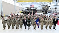 Maryland Army National Guard Soldiers assigned to the 1st Battalion, 224th Aviation Regiment, celebrated their return home from federal deployment under the direction of U.S. Northern Command at Weide Army Heliport at the Army Aviation Support Facility at Aberdeen Proving Ground-South March 8, 2025.