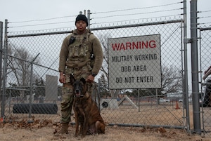 Team Vance Working Dog Team patrols United Nations